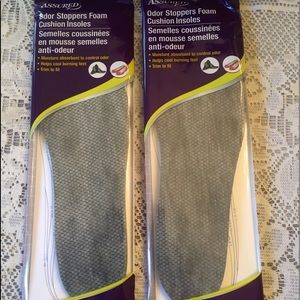 2 Pairs Assured Odor Stoppers Foam Cushion insoles